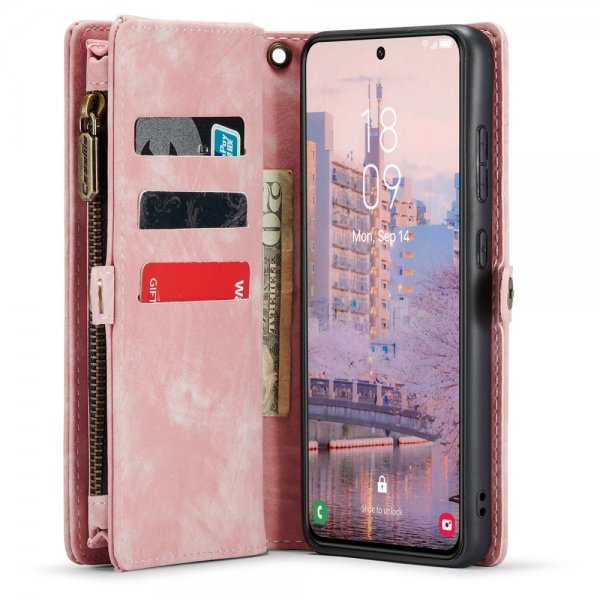 CaseMe Samsung Galaxy S23 Fodral 008 Series Löstagbart Skal Rosa