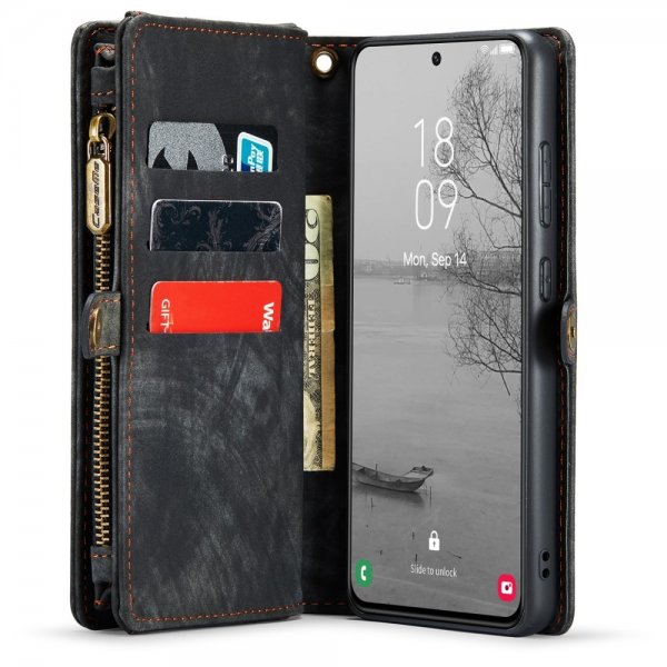 CaseMe Samsung Galaxy S23 Fodral 008 Series Löstagbart Skal Svart