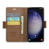 CaseMe Samsung Galaxy S23 Fodral 023 Series Brun