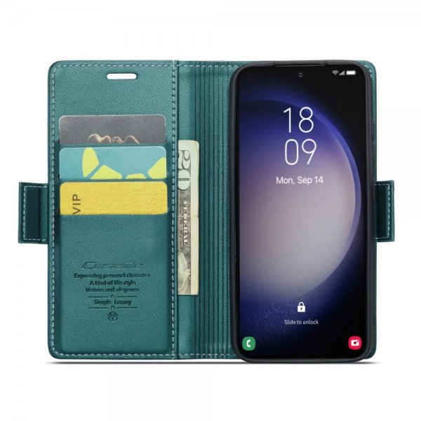 CaseMe Samsung Galaxy S23 Fodral 023 Series Grön