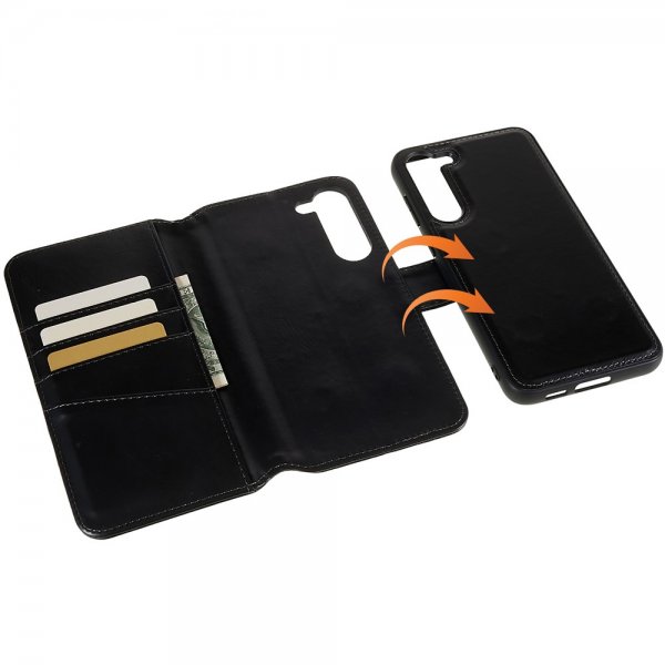 Nordic Covers Samsung Galaxy S23 Fodral MagLeather Raven Black
