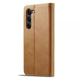 Lc.Imeeke Samsung Galaxy S23 Fodral med Kortfack Stativfunktion Brun
