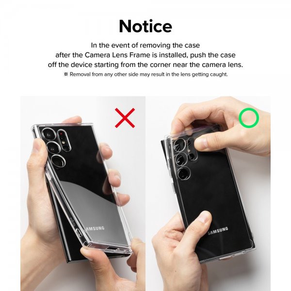 Ringke Samsung Galaxy S23/Galaxy S23 Plus Kameraskydd Camera Lens Frame Svart