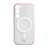 Rvelon Samsung Galaxy S23 Skal Korrugerad MagSafe Orange