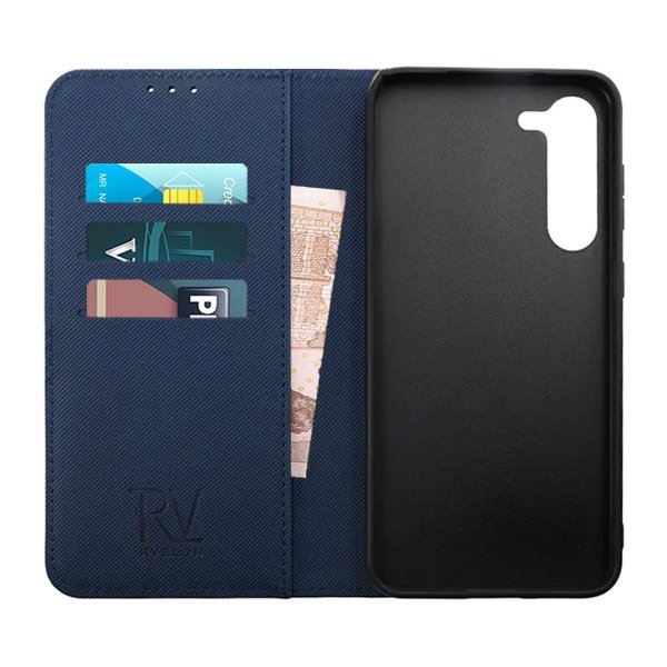 Rvelon Samsung Galaxy S23 Fodral Magnetiskt Avtagbart Skal Blå