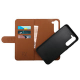 Rvelon Samsung Galaxy S23 Fodral Magnetiskt Avtagbart Skal Brun