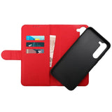Rvelon Samsung Galaxy S23 Fodral Magnetiskt Avtagbart Skal Röd