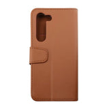 Rvelon Samsung Galaxy S23 Plus Fodral Utfällbart Kortfack Brun