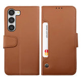 Rvelon Samsung Galaxy S23 Plus Fodral Utfällbart Kortfack Brun