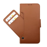 Rvelon Samsung Galaxy S23 Plus Fodral Utfällbart Kortfack Brun