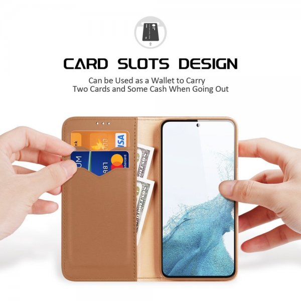 Dux Ducis Samsung Galaxy S23 Plus Fodral Hivo Series Brun