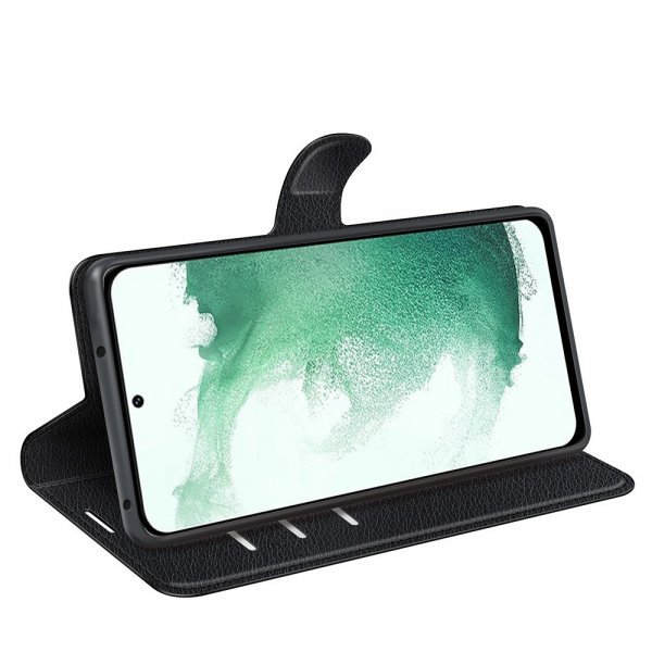Nordic Covers Samsung Galaxy S23 Plus Fodral Litchi Raven Black