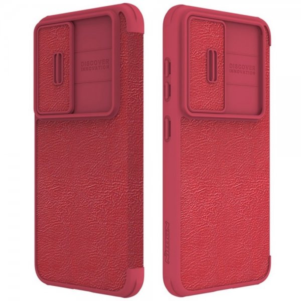 Nillkin Samsung Galaxy S23 Plus Fodral Qin Series Röd