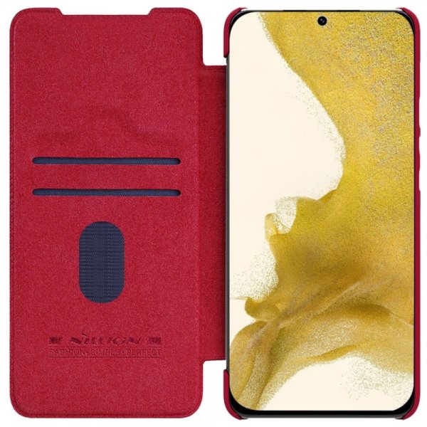 Nillkin Samsung Galaxy S23 Plus Fodral Qin Series Röd