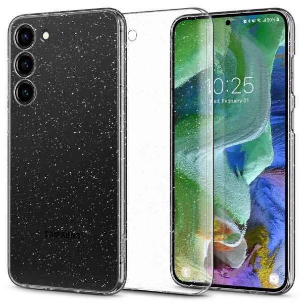 Spigen Samsung Galaxy S23 Plus Skal Air Skin Glitter Crystal Quartz