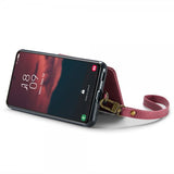 CaseMe Samsung Galaxy S23 Plus Skal C20 Kortfack Dragkedja Röd