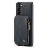 CaseMe Samsung Galaxy S23 Plus Skal C20 Kortfack Dragkedja Svart