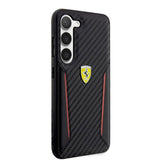 Ferrari Samsung Galaxy S23 Plus Skal Carbon & Stripe Svart