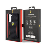 Ferrari Samsung Galaxy S23 Plus Skal Carbon & Stripe Svart