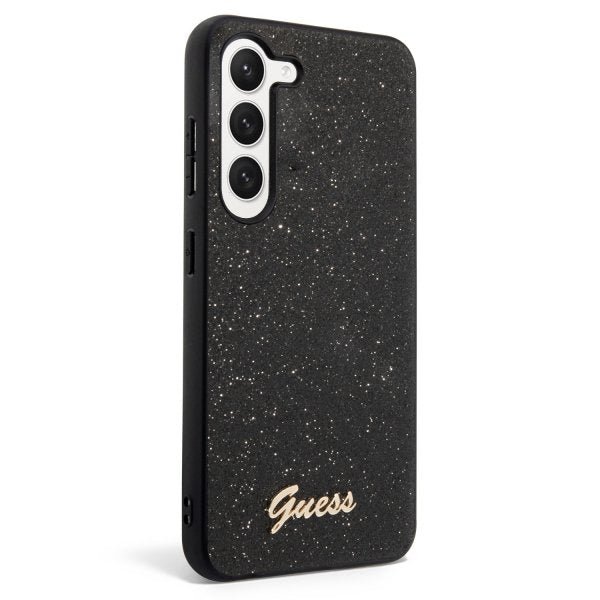 Guess Samsung Galaxy S23 Plus Skal Fixed Glitter Case Svart