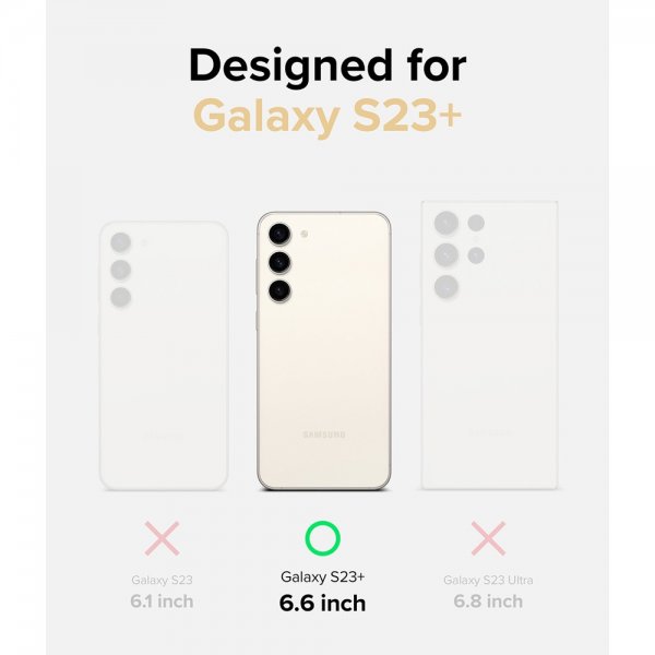 Ringke Samsung Galaxy S23 Plus Skal Fusion Matte Smoke Black