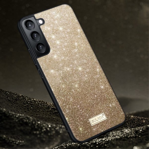 Sulada Samsung Galaxy S23 Plus Skal Glitter Guld