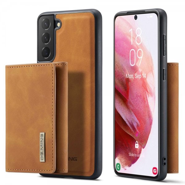 Dg.Ming Samsung Galaxy S23 Plus Skal M1 Series Löstagbar Korthållare Brun