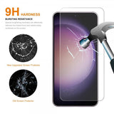 Enkay Samsung Galaxy S23 Plus Skal med Skärmskydd Lädertextur Lila