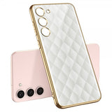 GKK Samsung Galaxy S23 Plus Skal Motiv Vita Rutor