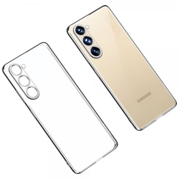 Sulada Samsung Galaxy S23 Plus Skal Pläterad Kant Silver
