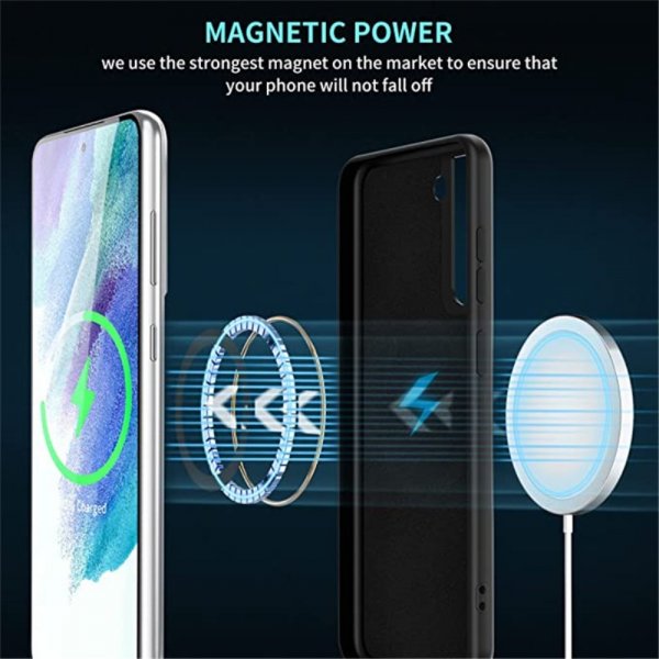 Samsung Galaxy S23 Plus Skal Silikon MagSafe Svart