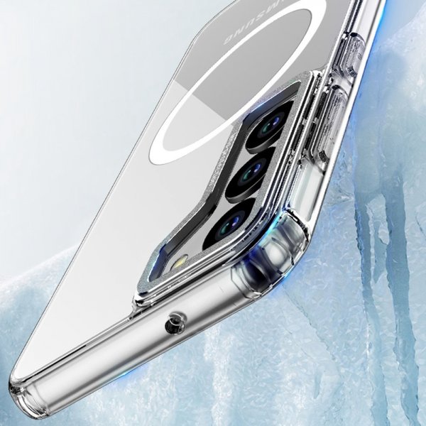 Samsung Galaxy S23 Plus Skal Transparent MagSafe Silver
