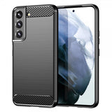 Samsung Galaxy S23 Skal Borstad Kolfibertextur Svart