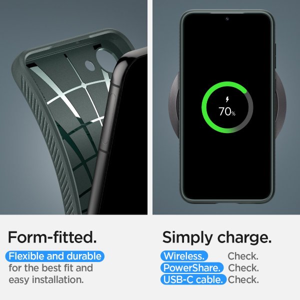 Spigen Samsung Galaxy S23 Skal Liquid Air Abyss Green