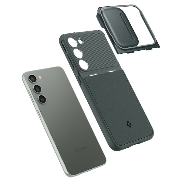 Spigen Samsung Galaxy S23 Skal Optik Armor Abyss Green