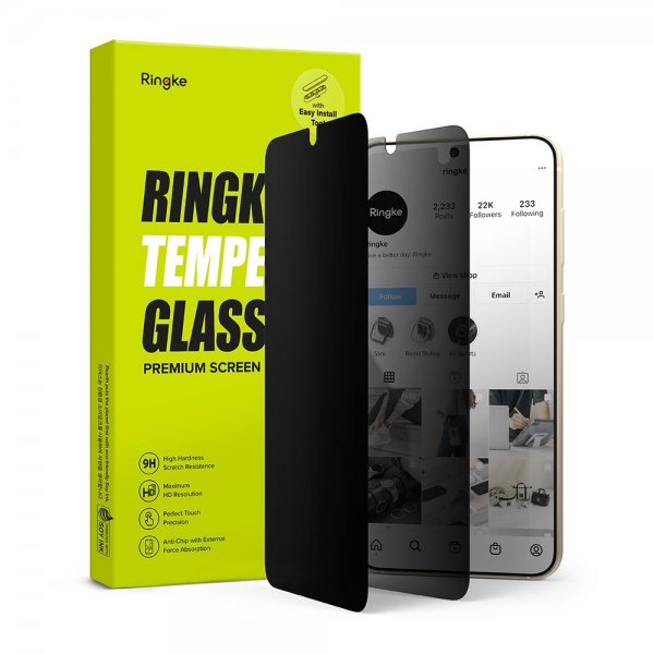 Ringke Samsung Galaxy S23 Skärmskydd Privacy Glass