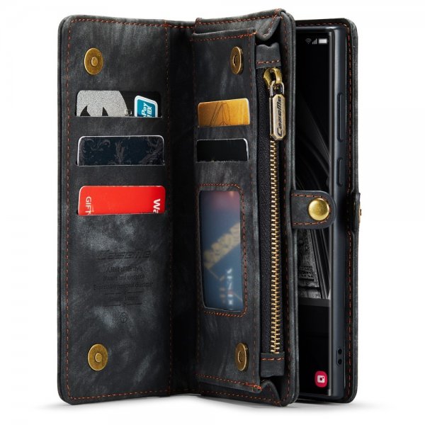 CaseMe Samsung Galaxy S23 Ultra Fodral 008 Series Löstagbart Skal Svart