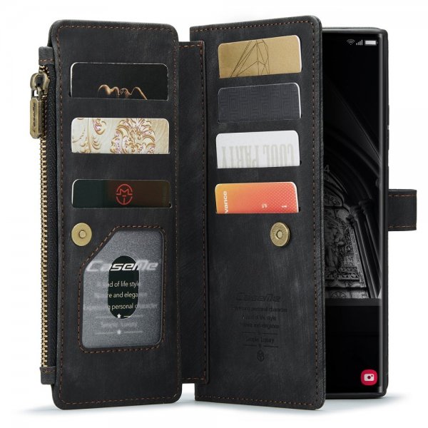 CaseMe Samsung Galaxy S23 Ultra Fodral C30 Series Svart