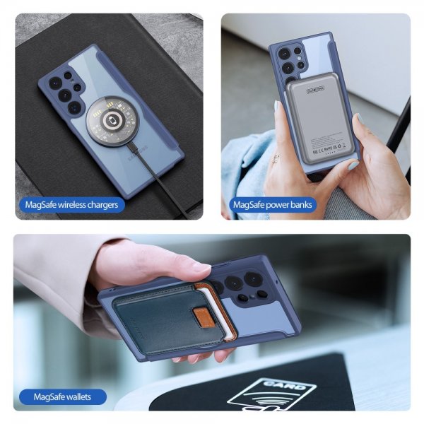 Dux Ducis Samsung Galaxy S23 Ultra Fodral Skin X Pro Series MagSafe Blå