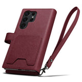 Spigen Samsung Galaxy S23 Ultra Fodral Wallet S Plus Burgundy