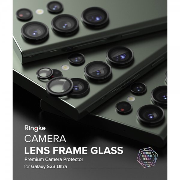 Ringke Samsung Galaxy S23 Ultra Kameraskydd Camera Lens Frame Svart