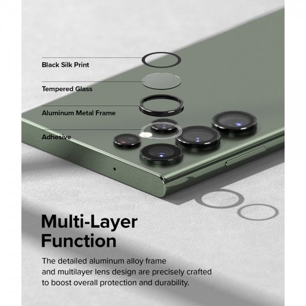 Ringke Samsung Galaxy S23 Ultra Kameraskydd Camera Lens Frame Svart