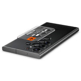 Spigen Samsung Galaxy S23 Ultra Kameraskydd GLAS.tR EZ Fit Optik Pro Svart 2-pack