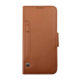 Rvelon Samsung Galaxy S23 Ultra Fodral Utfällbart Kortfack Brun