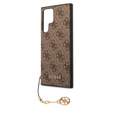 Guess Samsung Galaxy S23 Ultra Skal 4G Charms Brun