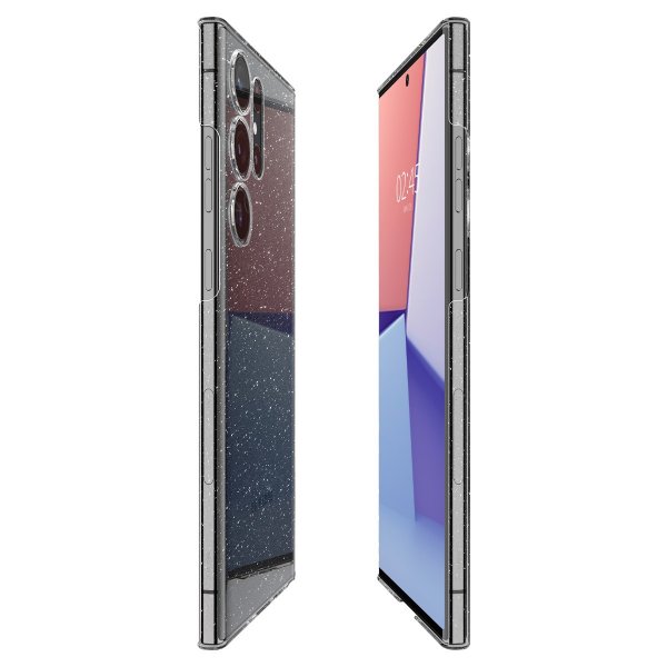 Spigen Samsung Galaxy S23 Ultra Skal Air Skin Glitter Crystal Quartz