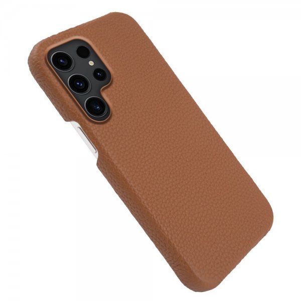 Samsung Galaxy S23 Ultra Skal Äkta Läder MagSafe Brun