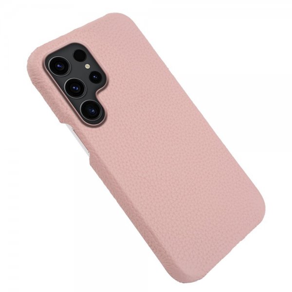 Samsung Galaxy S23 Ultra Skal Äkta Läder MagSafe Rosa