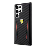 Ferrari Samsung Galaxy S23 Ultra Skal Carbon & Stripe Svart
