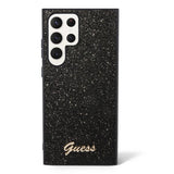 Guess Samsung Galaxy S23 Ultra Skal Fixed Glitter Case Svart